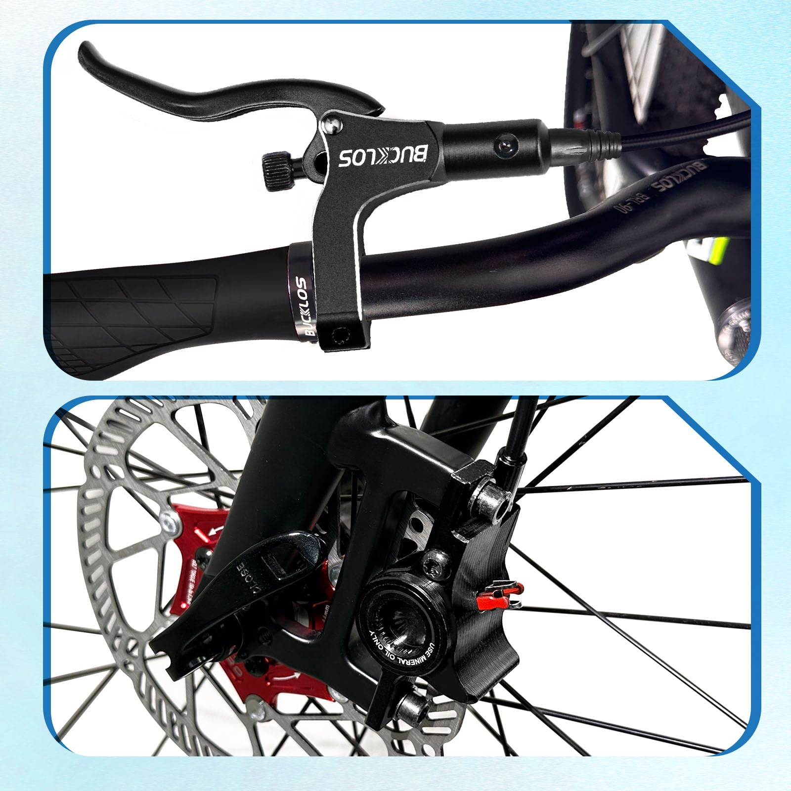 Amazon.co.jp: BUCKLOS MTB 油圧ディスクブレーキセット マウンテン